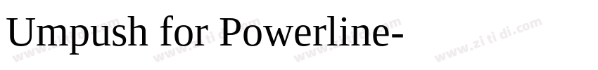 Umpush for Powerline字体转换
